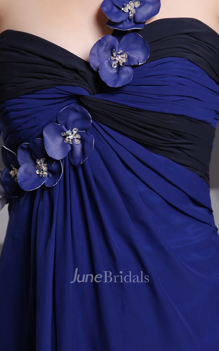 Mute-Color Sleeveless Chiffon Long Dress With Criss-Cross Ruching