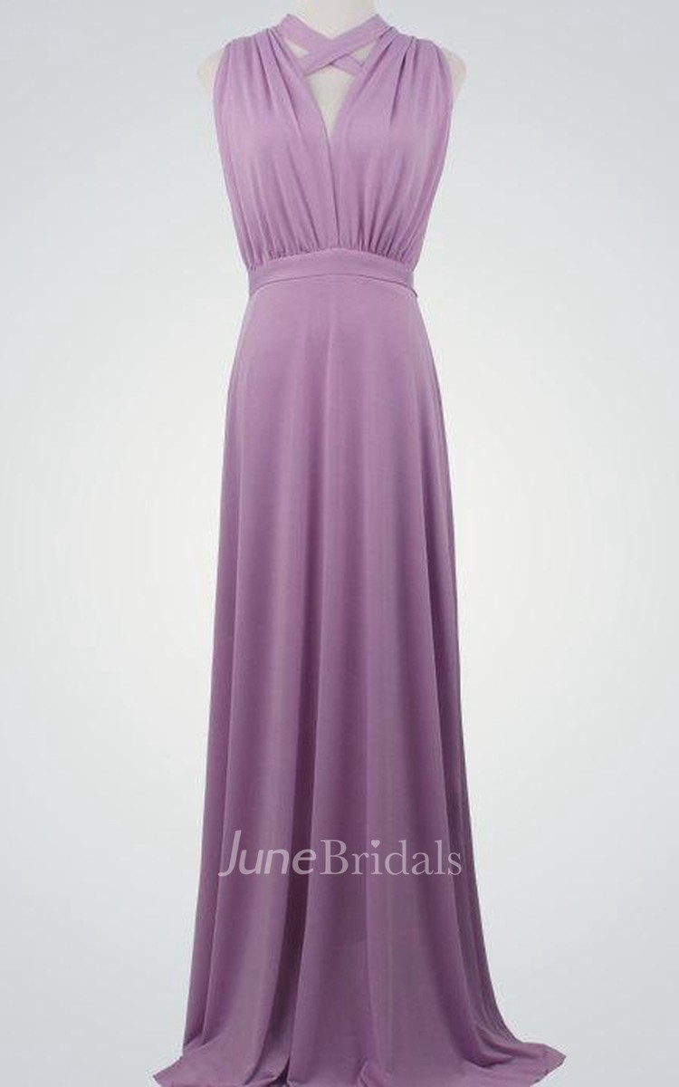 purple infinity dress