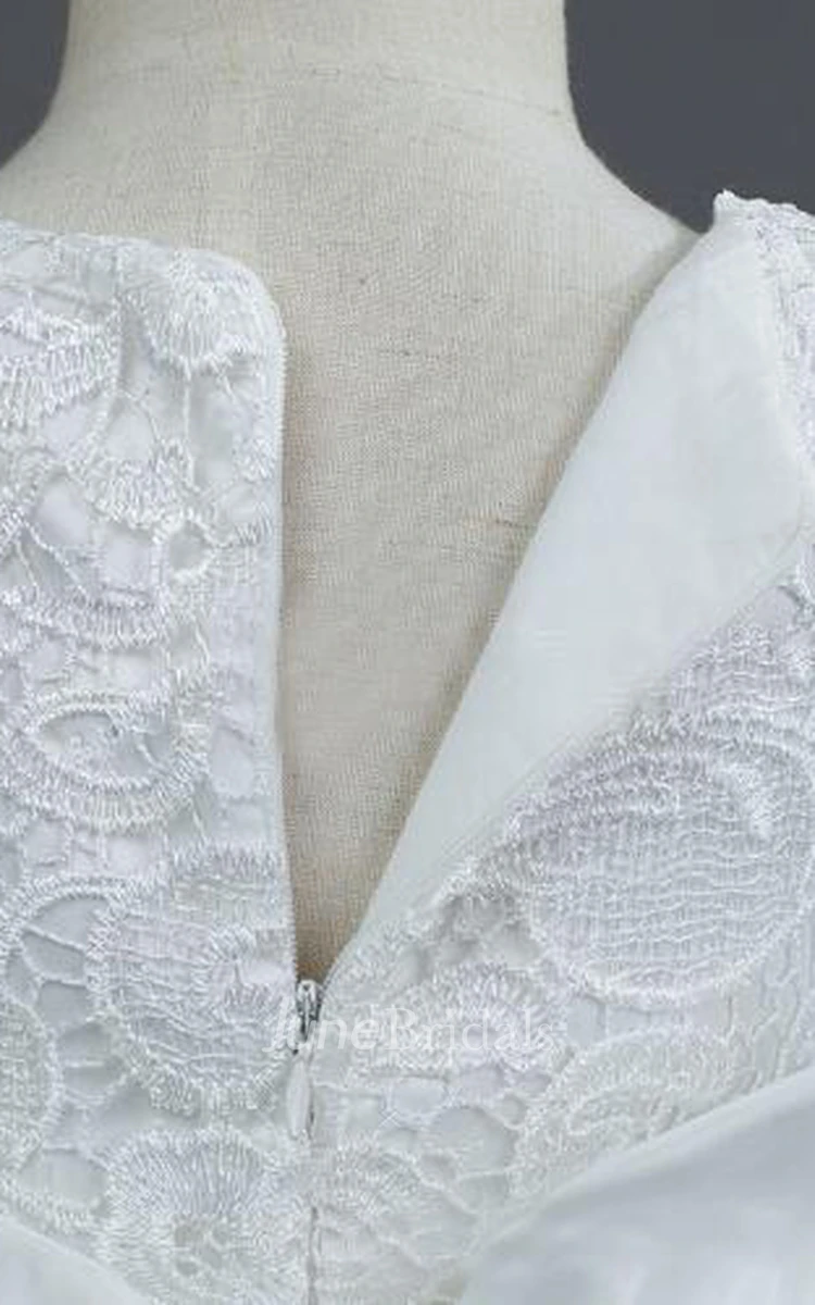 Long Sleeves Lovely Tulle Lace Flower Girl Dresses Long Sleeves Lovely Tulle Lace Flower Girl Dresses