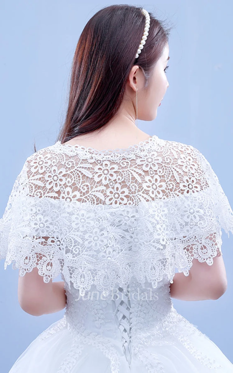 New Hollow Lace Shawl Spring and Summer Wedding Cape Shawl