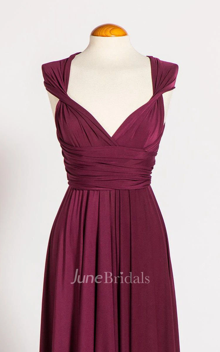 Infinity dress outlet marsala red