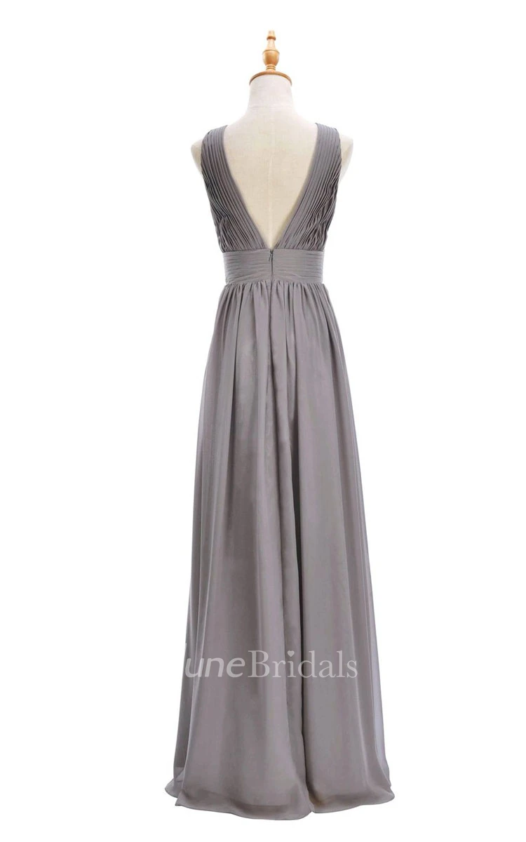 One-shoulder Sweetheart Long Empire Dress With Side Slit