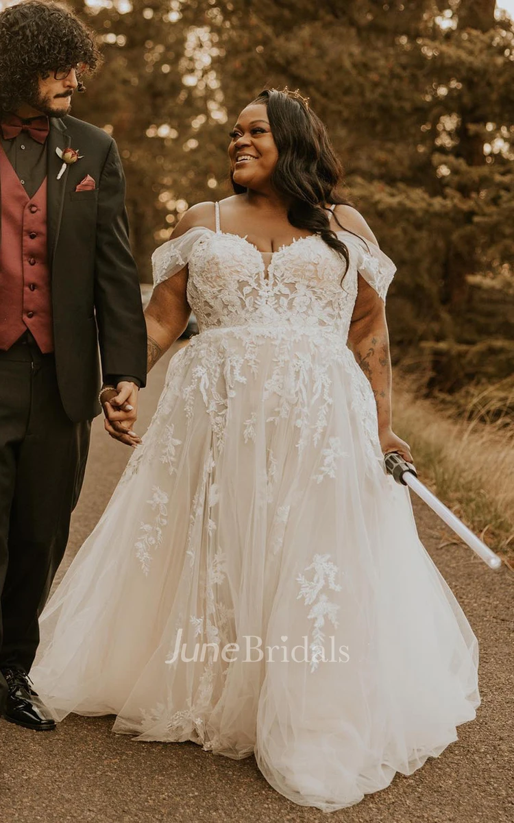 Plus size princess wedding dress on sale