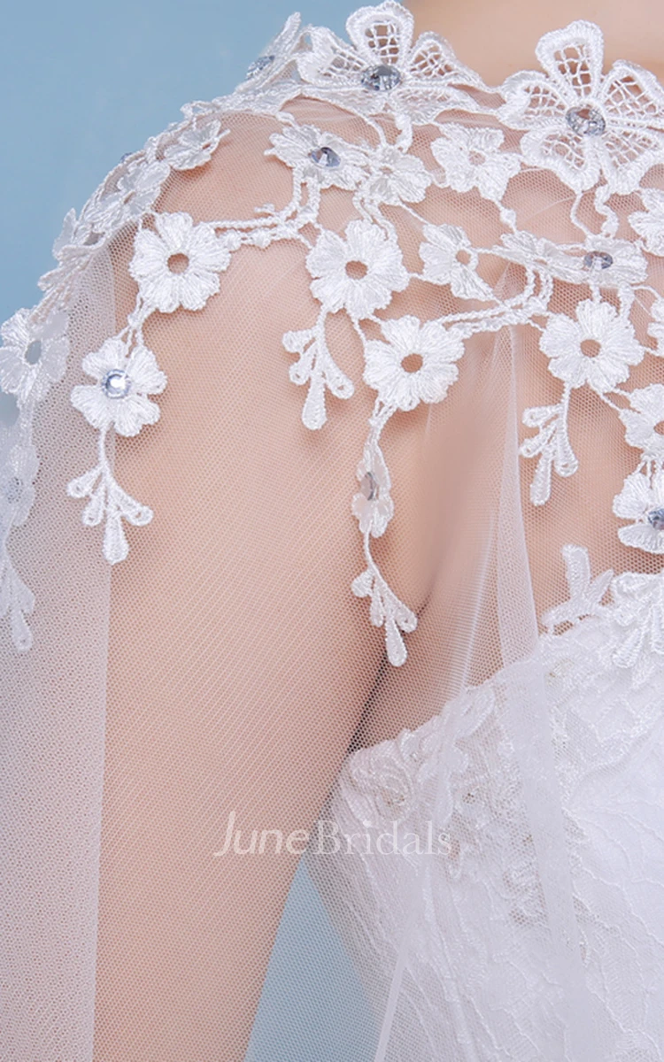 New Lace Diamond Spring Summer Cloak Round Neck White Shawl