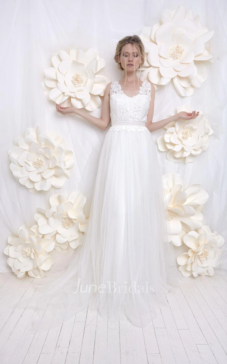 Wedding Tulle And Lace Weddig Dress