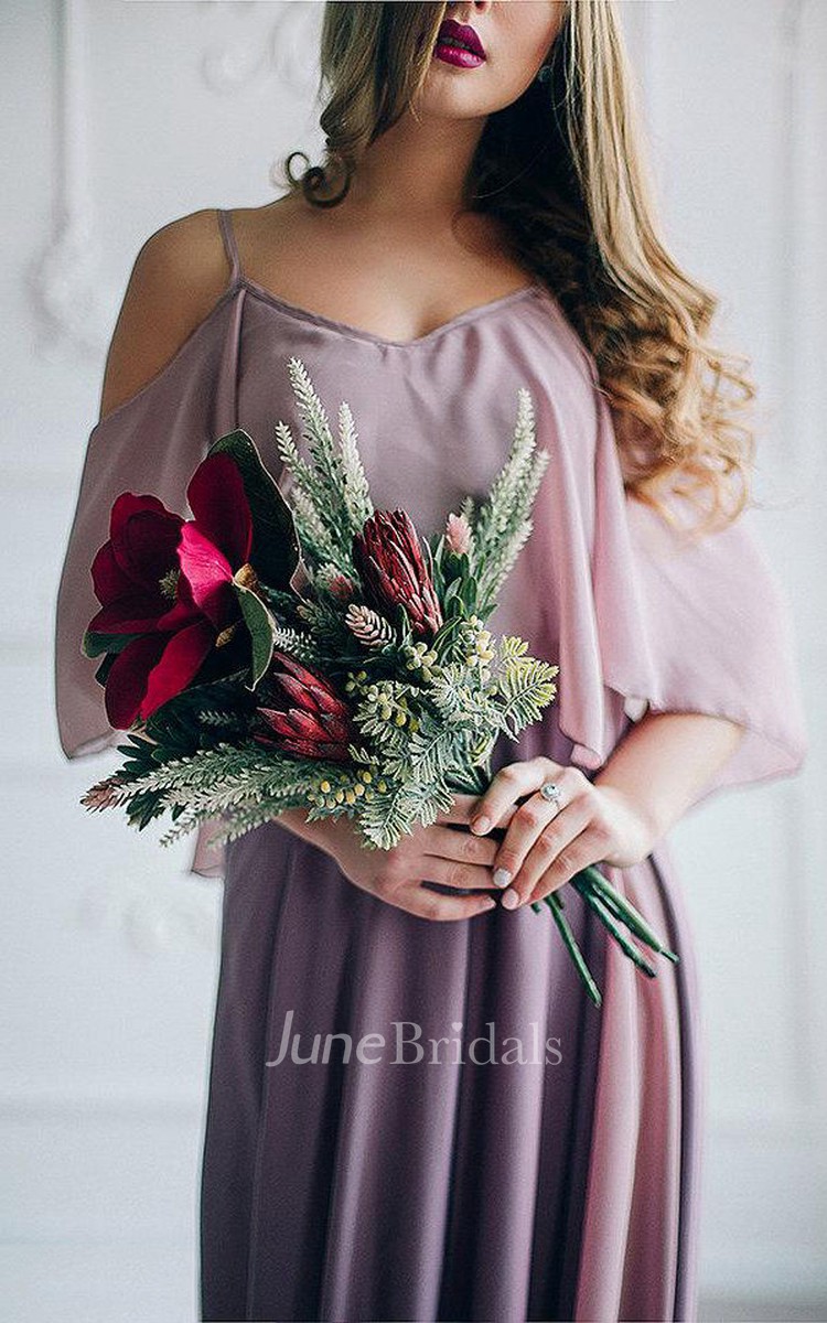 Grecian Chiffon Bridesmaid Dress