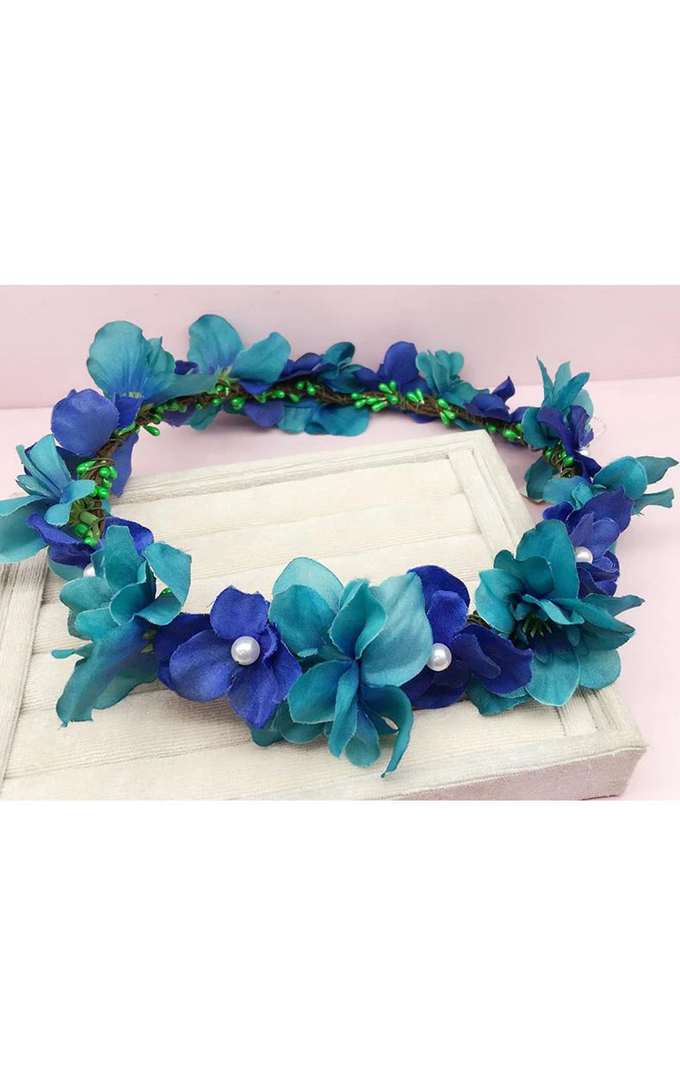 Flower Fairy Korean Flower Headdress Bride Wreath Heart Of The Female Flower Hair Wedding Holiday Jewelry