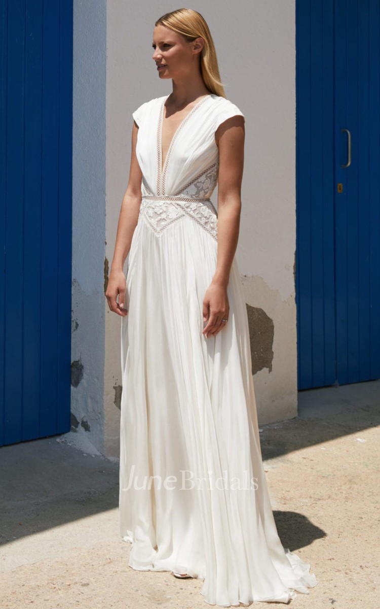 Greek Chiffon Wedding Dress