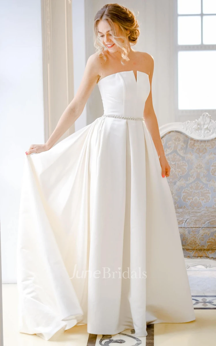 Jewel off the shoulder wedding dress best sale