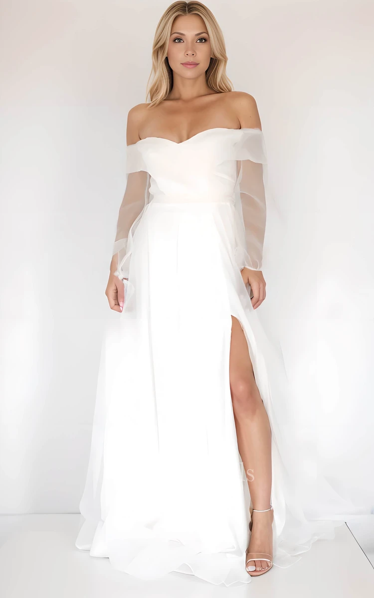 High Low Satin Simple Sweetheart Wedding Dress High Low Satin Simple Sweetheart Wedding Dress