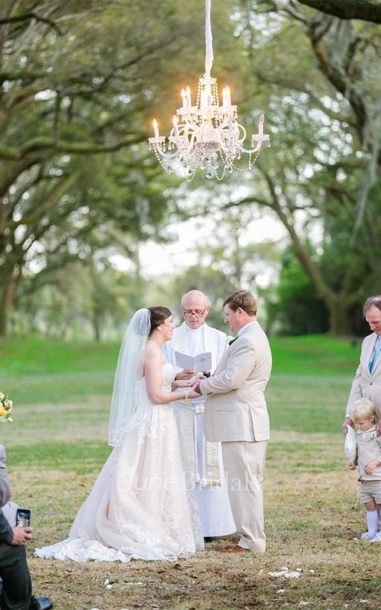 Pink Western Wedding Dress