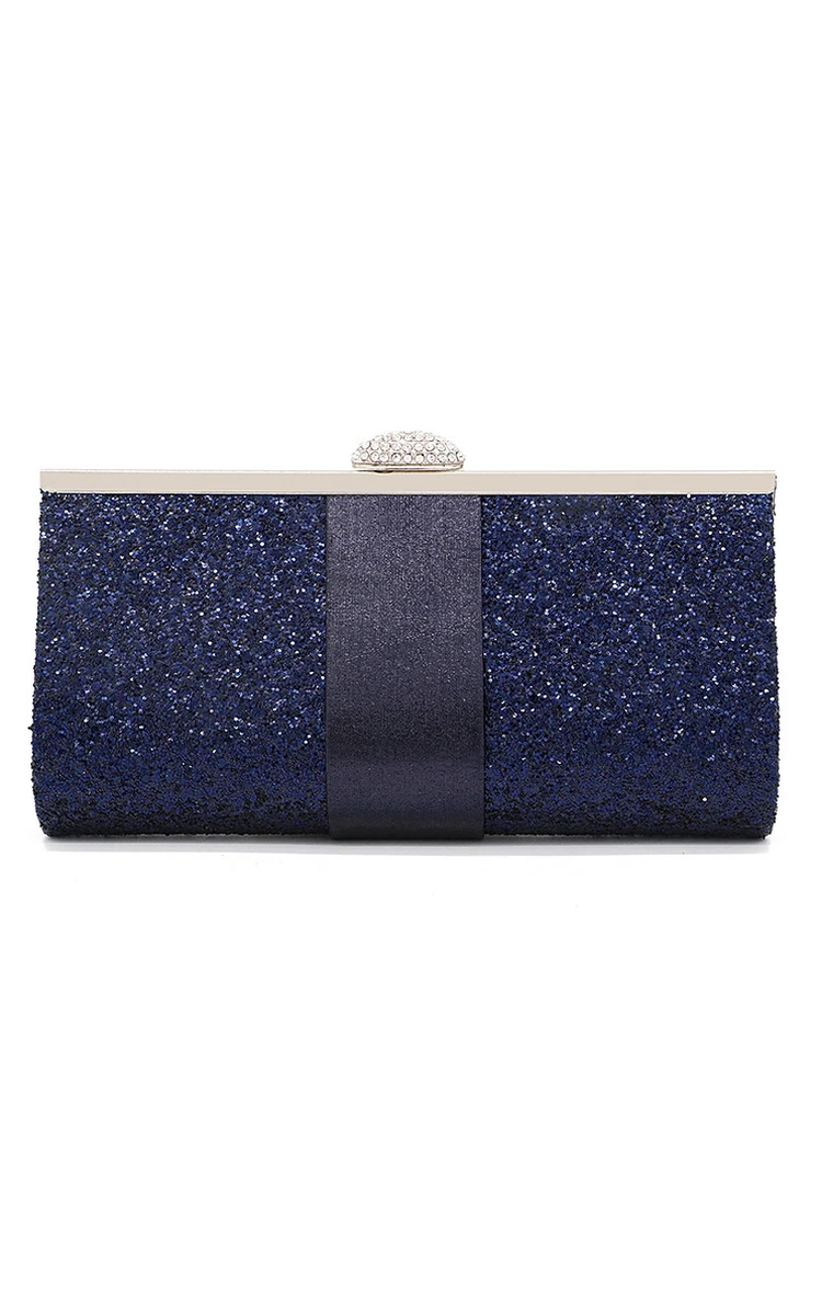 Sparkling Top Clasp Minaudiere