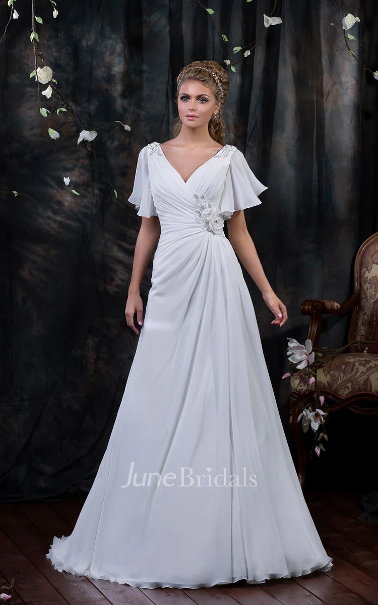 Poet Sleeve Wedding Dress