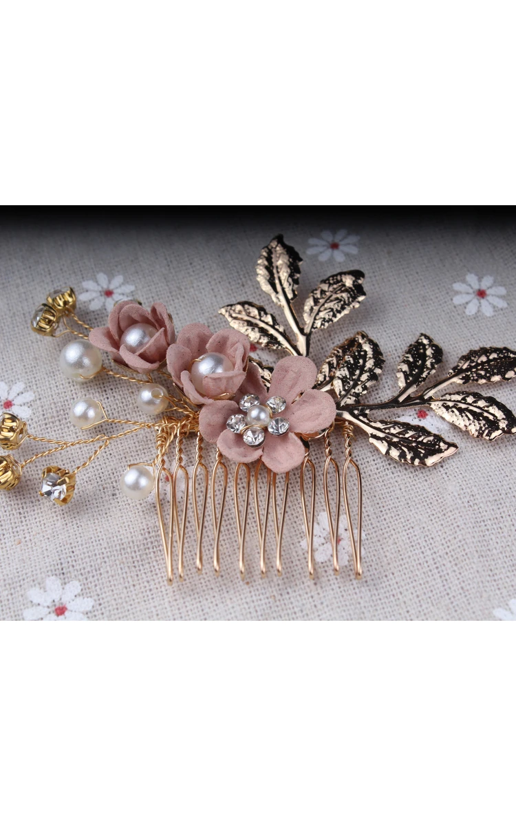 Elegant Vintage Floral Golden Hair Pin