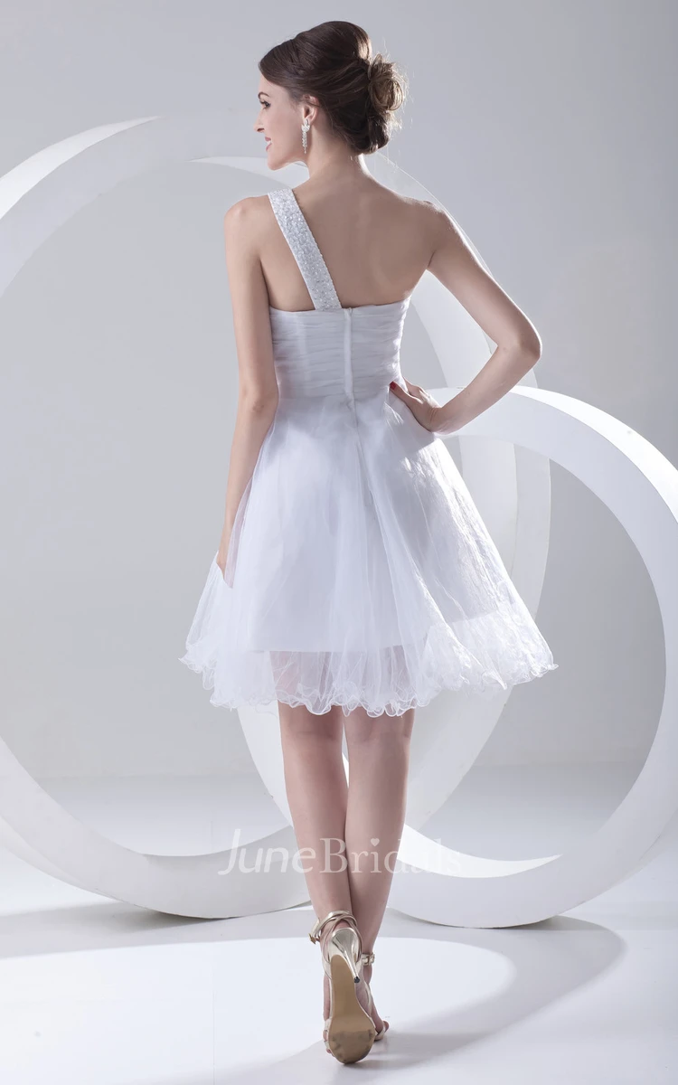 Sweetheart Sleeveless Crisscross Ruched Dress With Embellished Strap