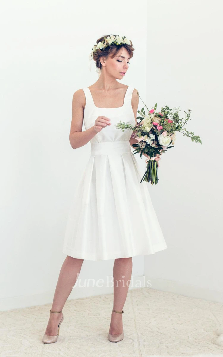 Short Open Back Wedding Tory Wedding Dress and Blue And White Flowers Vine Pearl Rhinestone Bridal Hair Band