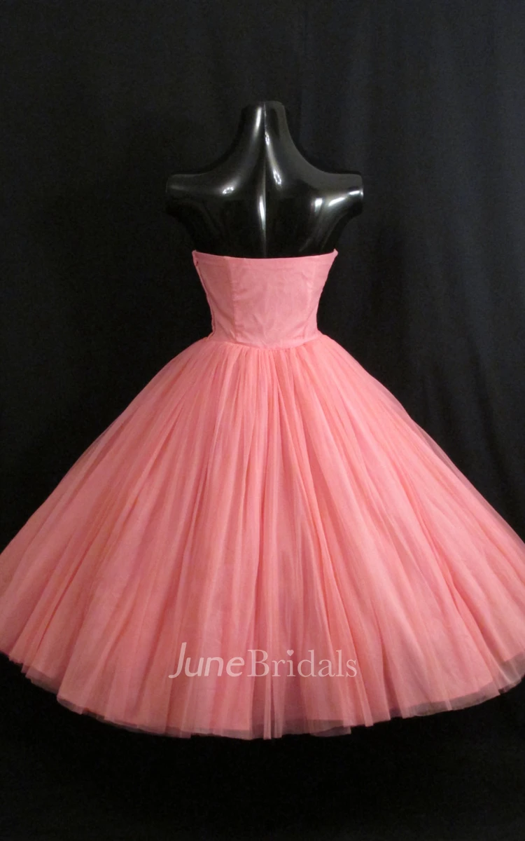 Sweetheart Ruched Empire Tulle Ball Gown