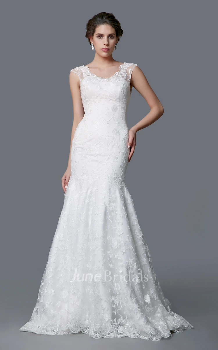 Ethereal Wedding Dress With a Full Skirt and Fitted Detail and Moveable Straps