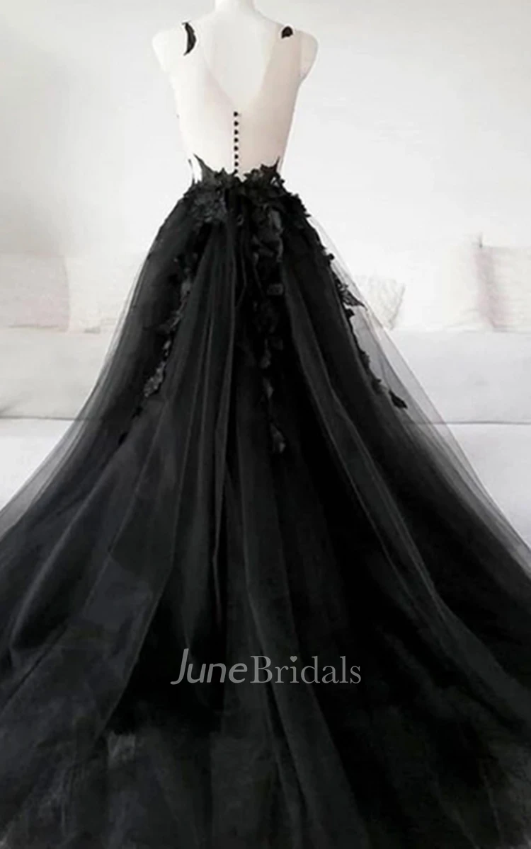 classy black gown