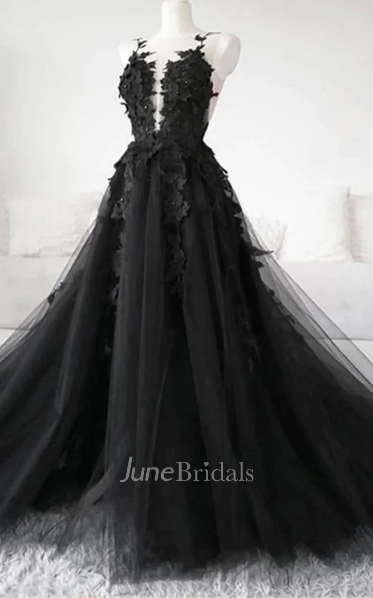 Gothic Ballroom Prom Dress