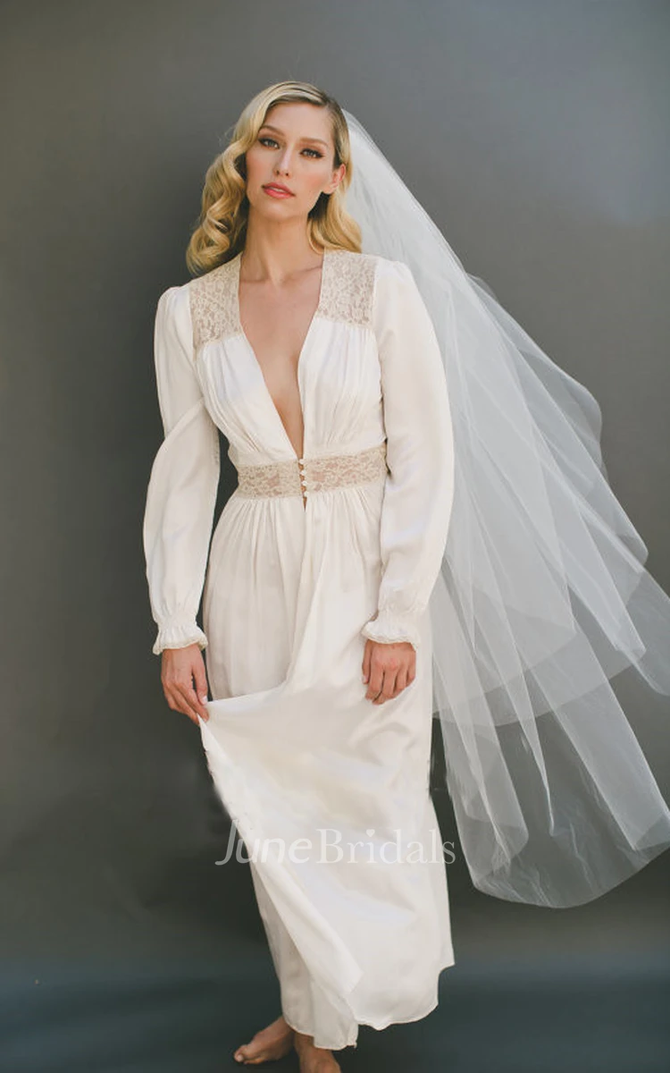 Western Style Double-layer Soft Tulle Wedding Veil
