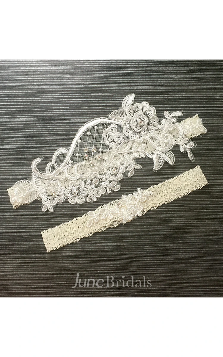 Bridal Garter Two-piece Lace Garter Within 16-23inch