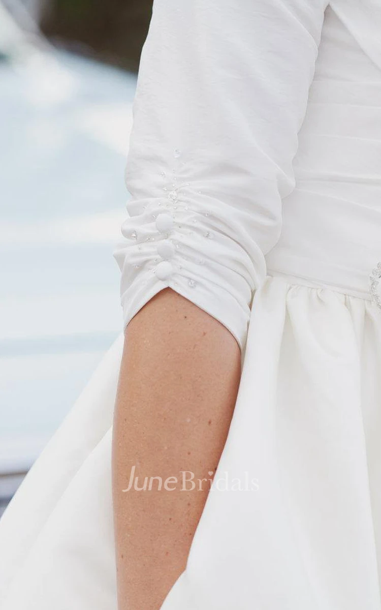 Short Wedding With Sleeves And Pockets Janie Jones Dress