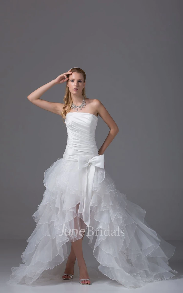 Wedding Dresses with Asymmetrical Ruching