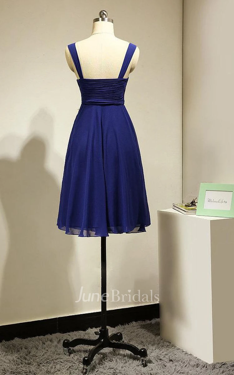 Short Royal Blue Bridesmaid Dress