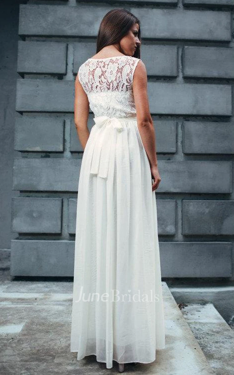 Lace Maxi Chiffon Gentle Bridesmaid White Evening Dress