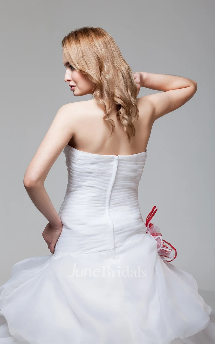 Sweetheart Criss-Cross A-Line Ball Gown with Ruching and Pick Up