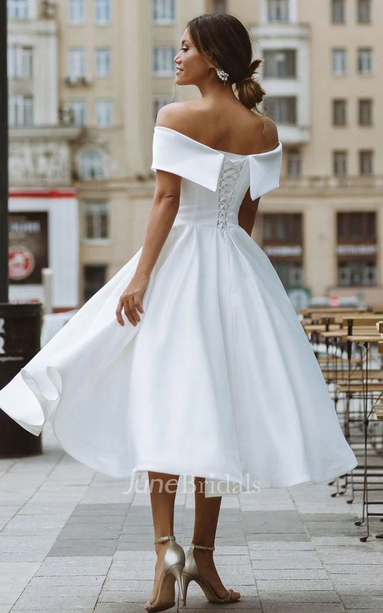 Vintage tea cheap length wedding dresses