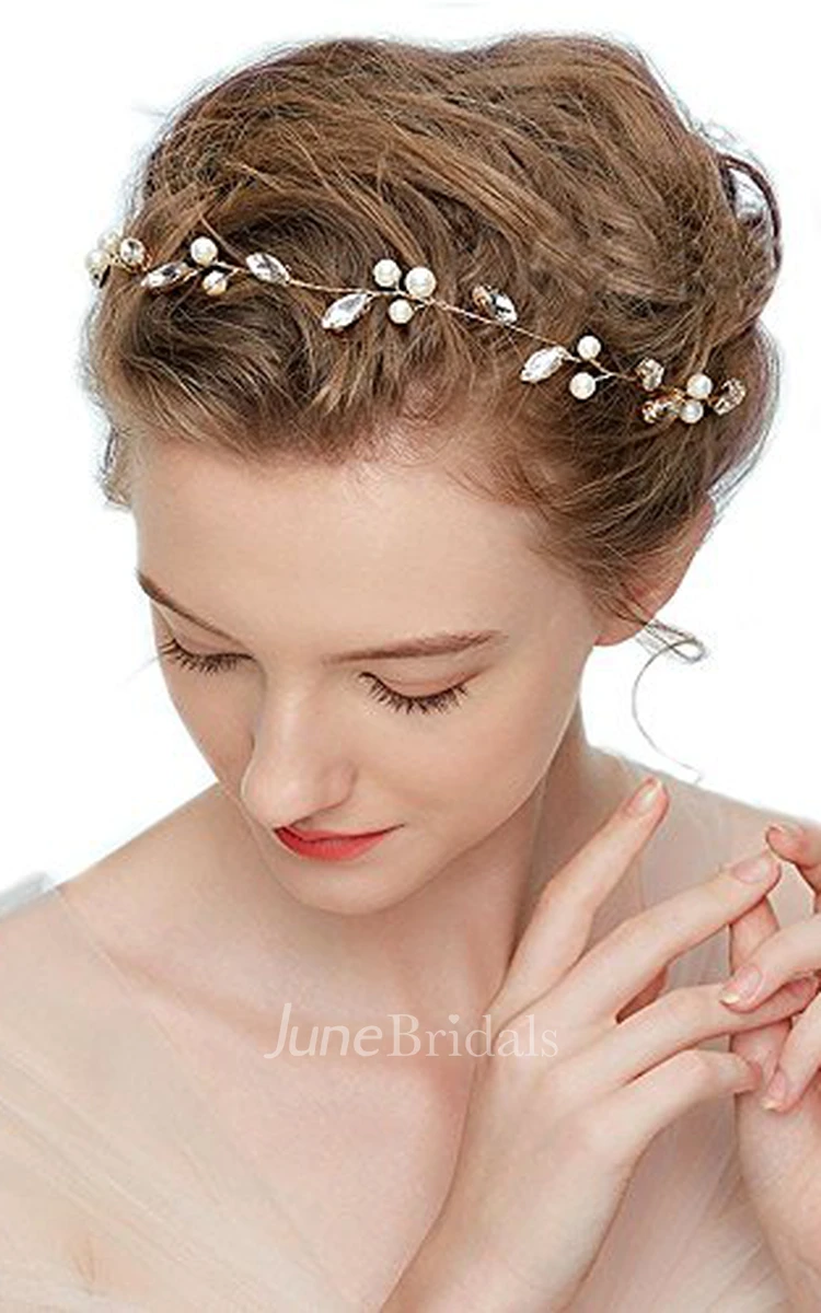 Fashion Rhinestone Beaded Bridal Headbands