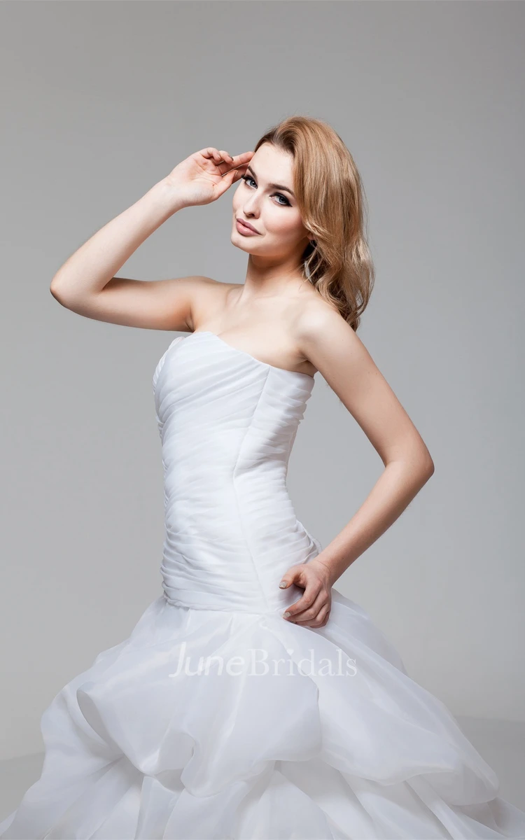 Sweetheart Criss-Cross A-Line Ball Gown with Ruching and Pick Up