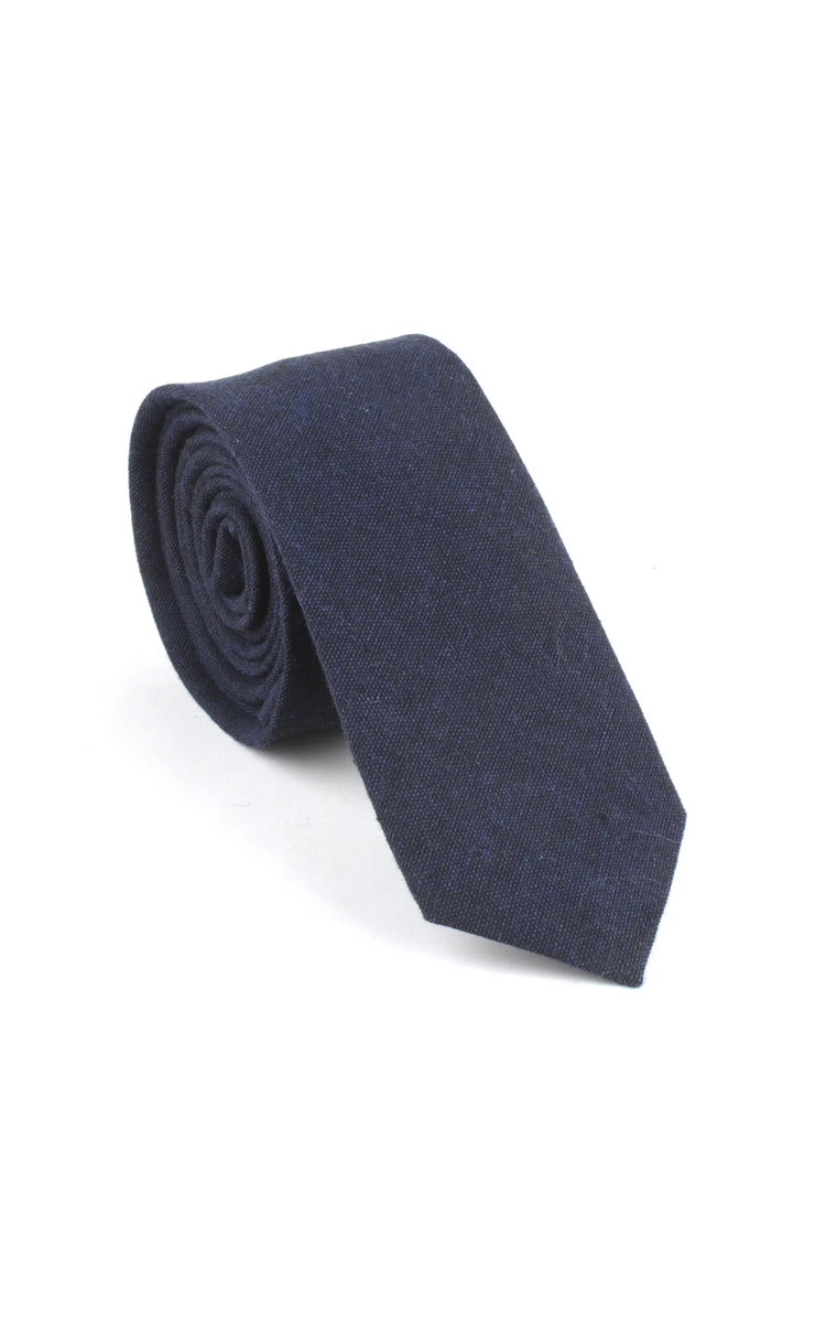 Plain Cotton Skinny Tie-8 Color Options