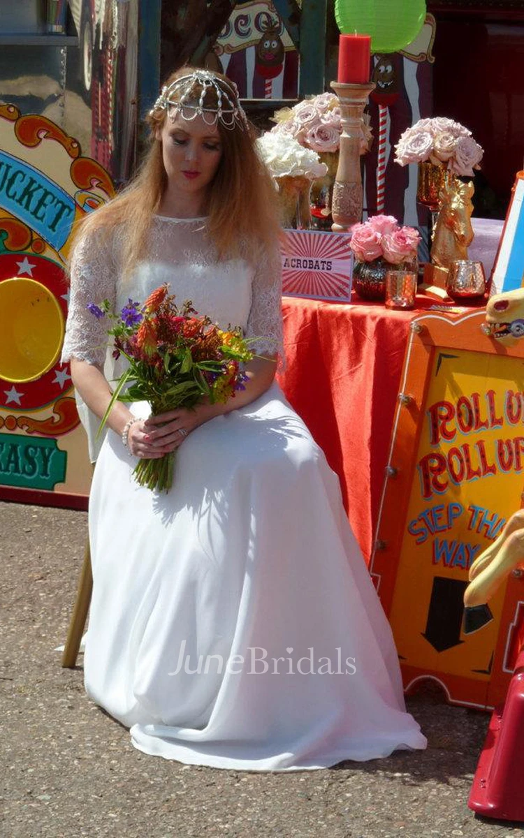 Boho Woodland Wedding Bridal Gown Vintage Style Wedding Dress
