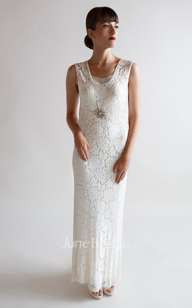 lace 1930s wedding dress