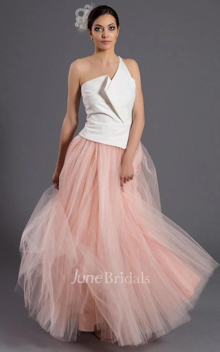 Lace Dress With Peplum&Corset Back