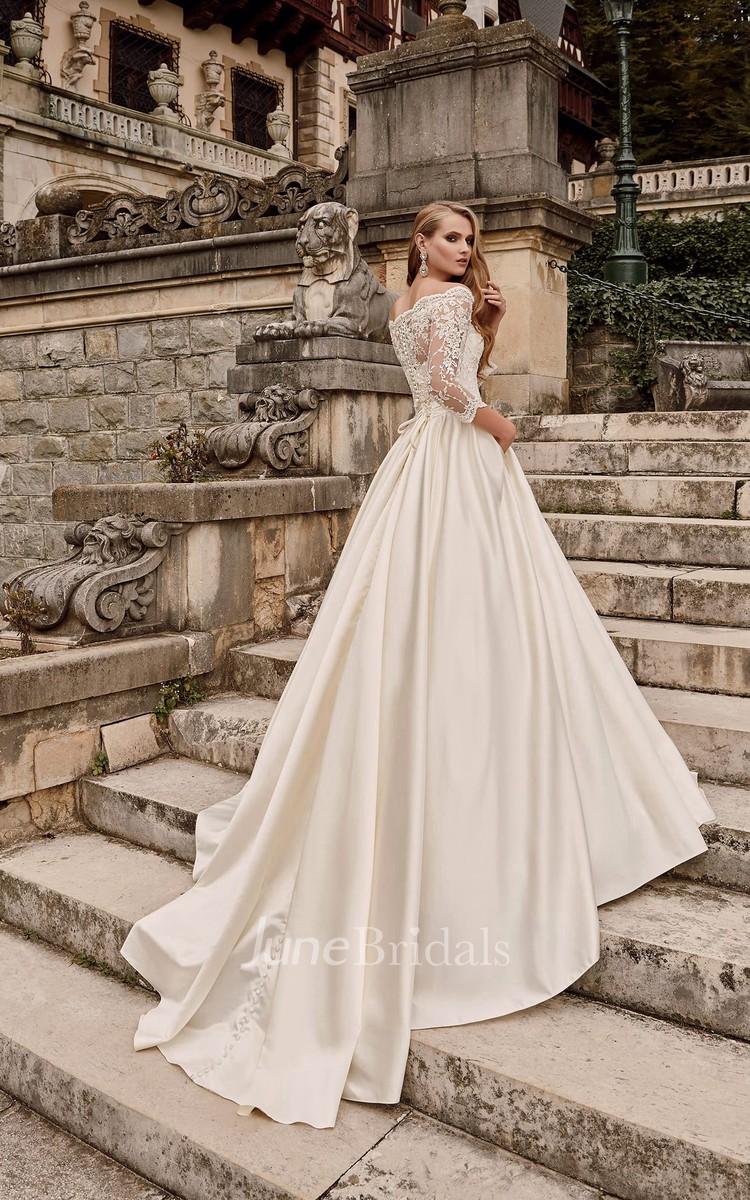 YNS♩wedding dressオフショルAライン