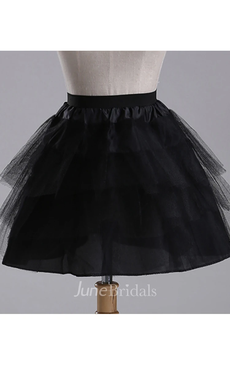 Short Puff 3 Layers Tulle Prom Short Dress Petticoat