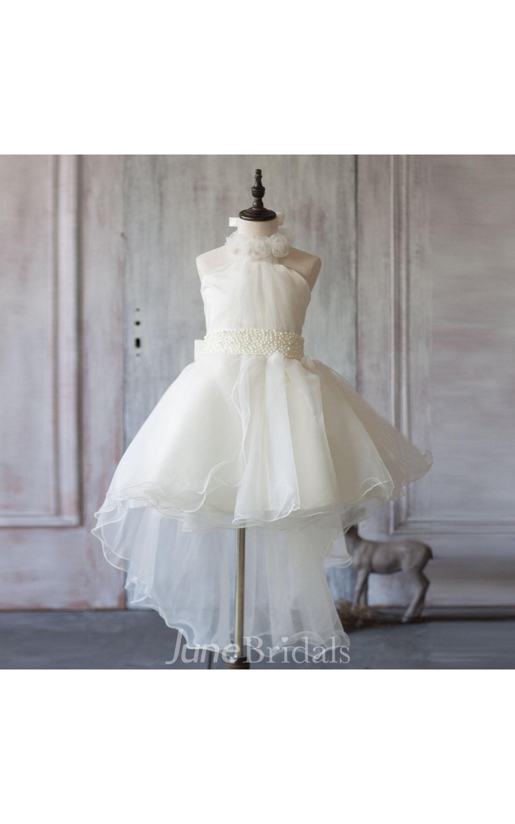 Halter neck clearance flower girl dresses