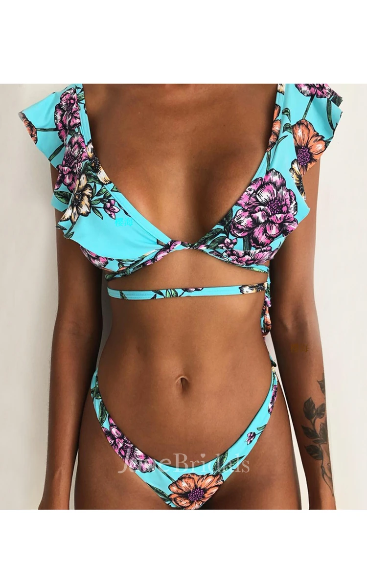 Push Up High-Cut Bikini Set